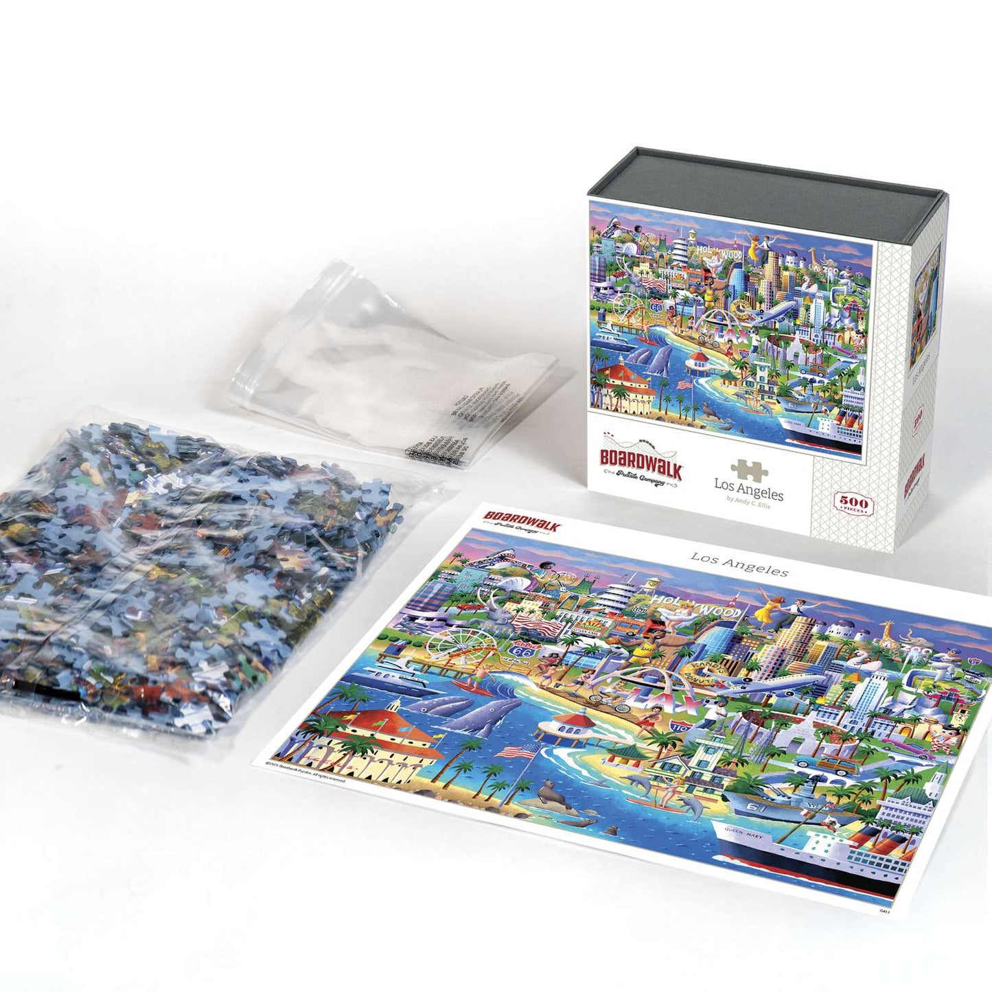 Los Angeles 500 Piece Jigsaw Puzzle Boardwalk