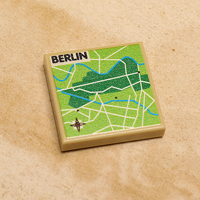 B3 Customs® Berlin, Germany Map (2x2 Tile) B3 Customs