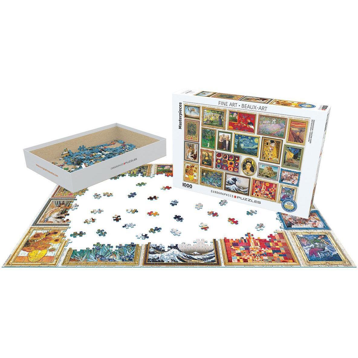 Masterpieces Collage 1000 Piece Jigsaw Puzzle Eurographics