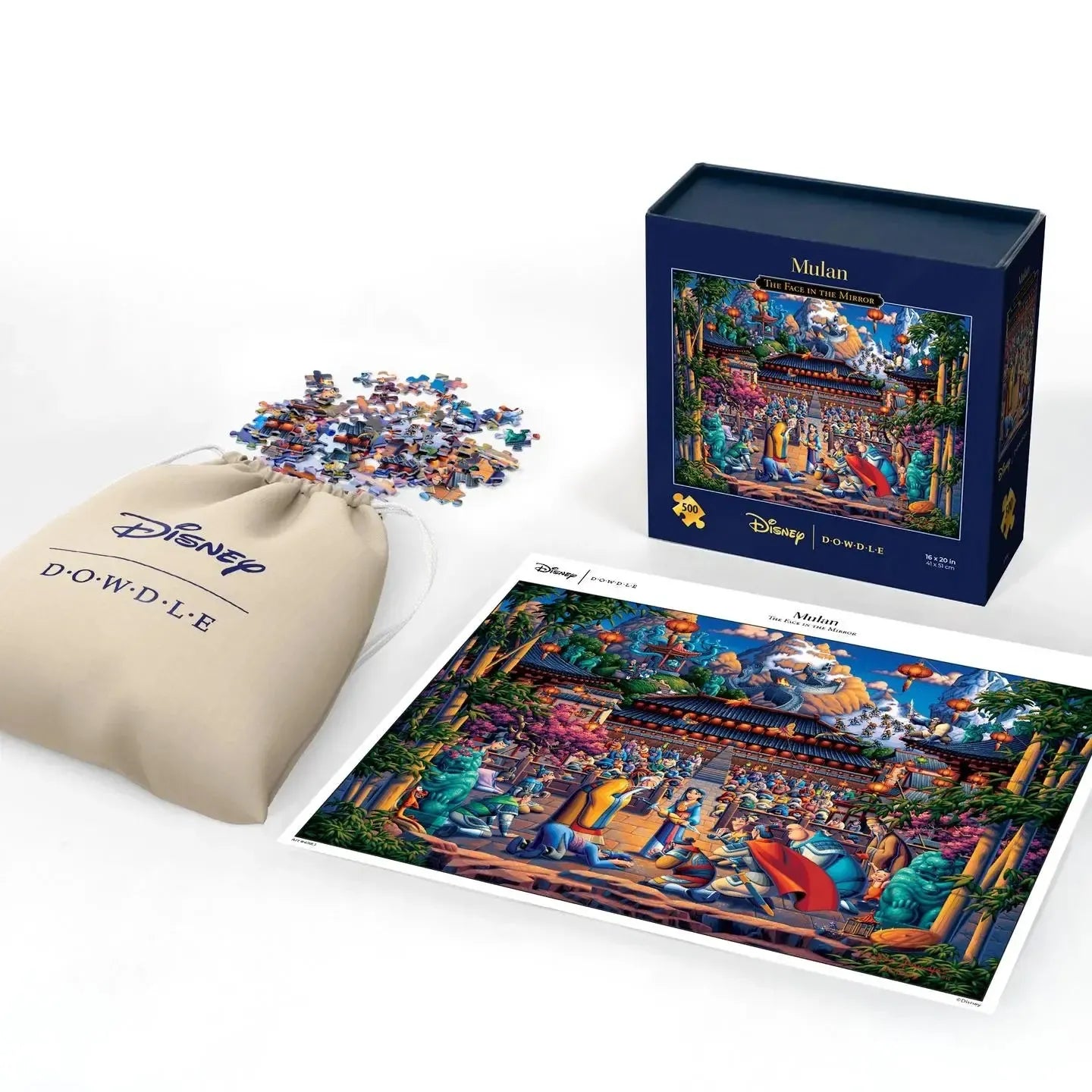 Mulan The Face in the Mirror 500 Piece Jigsaw Puzzle Disney x Dowdle