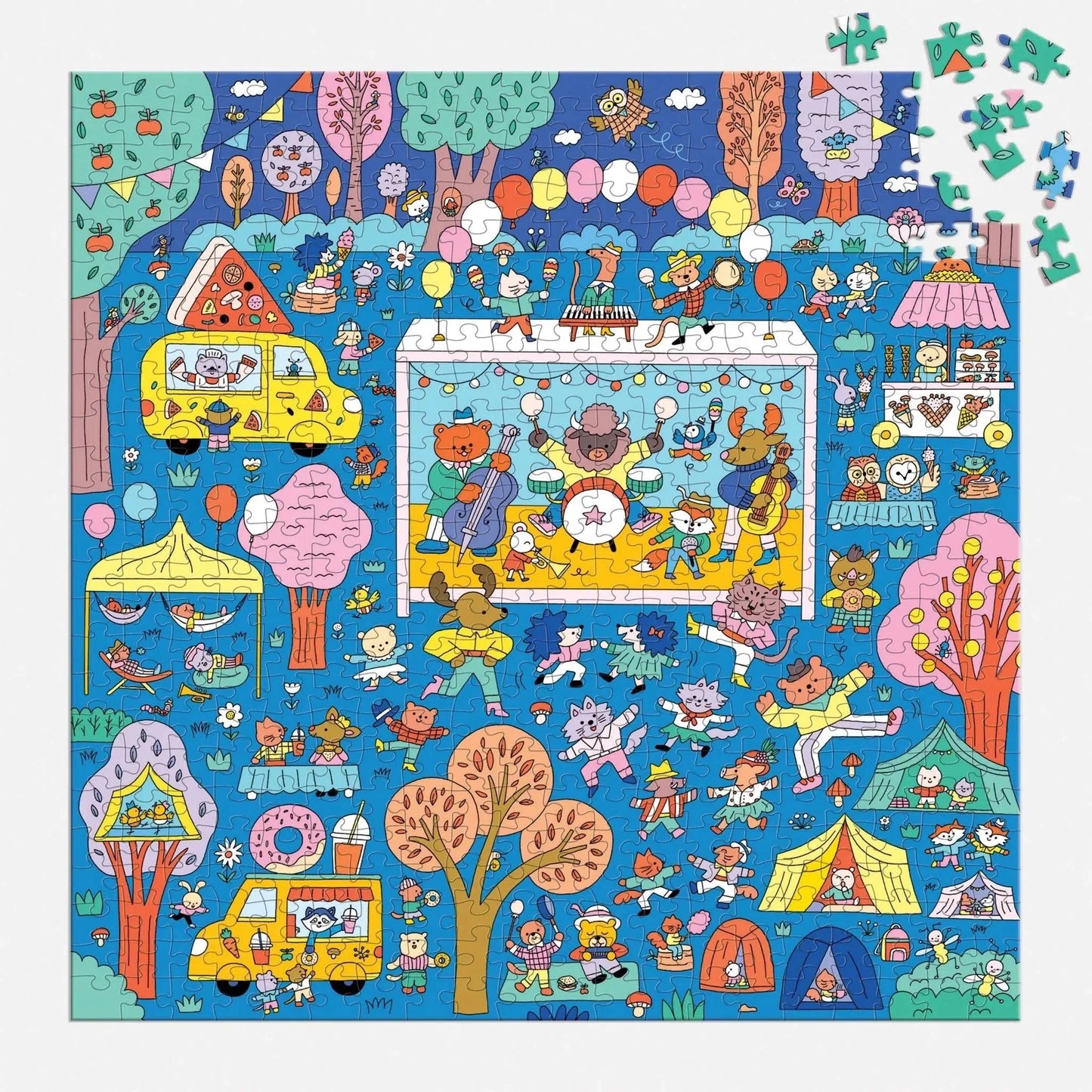 Music Festival Search & Find 500 Piece Jigsaw Puzzle Mudpuppy