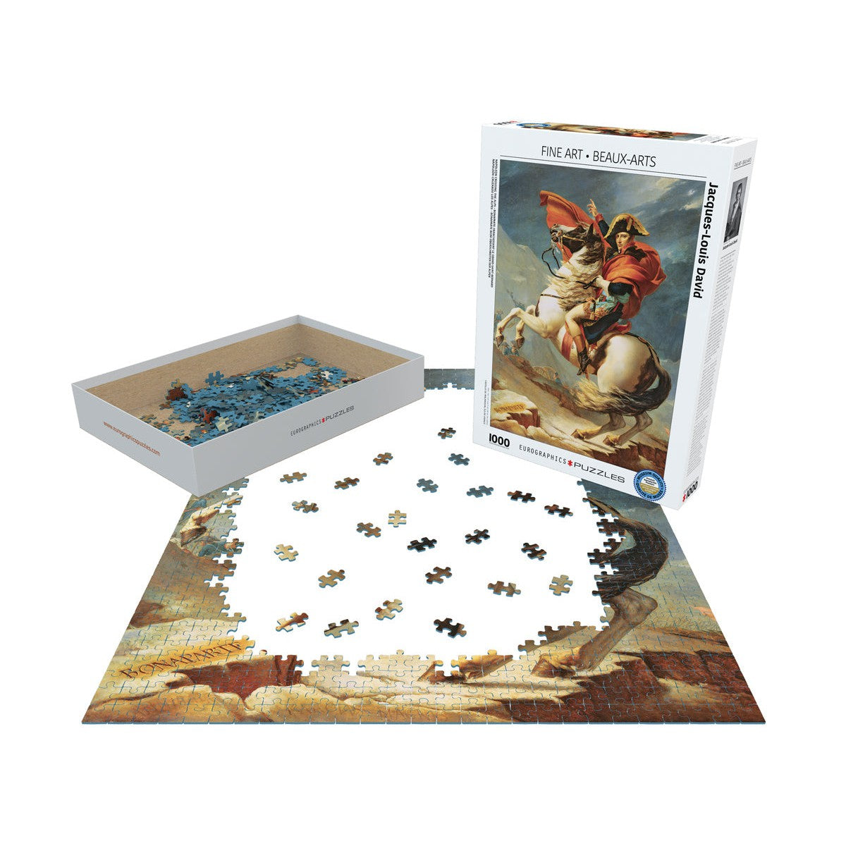 Napoleon Crossing the Alps 1000 Piece Jigsaw Puzzle Eurographics