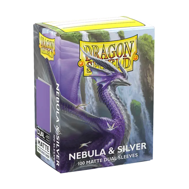 Dragon Shield: Nebula & Silver Dual Matte Sleeves (100) Moliner Games