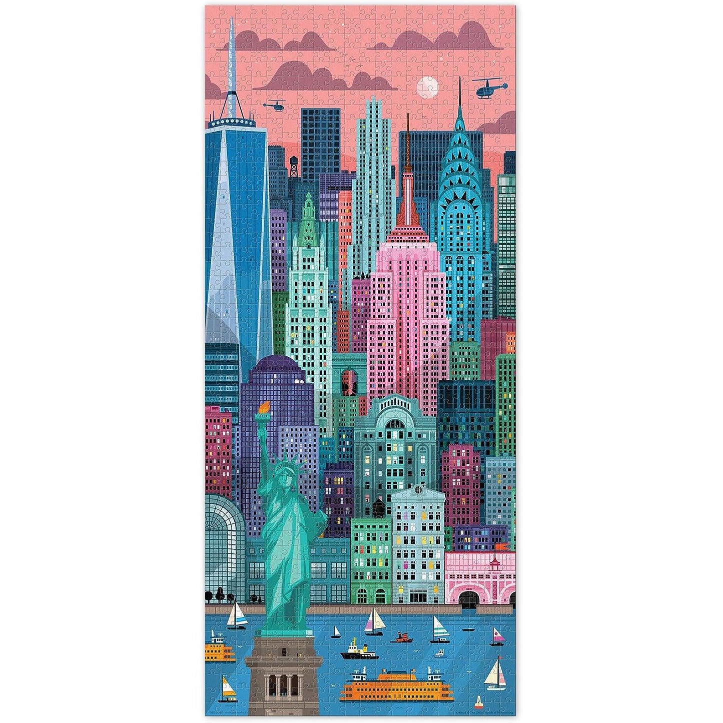 New York City 1000 Piece Jigsaw Puzzle Fred