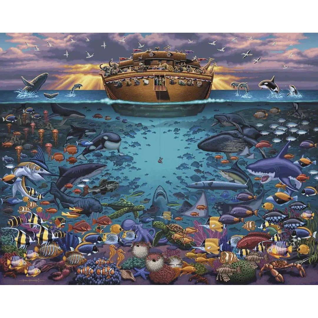 Noah's Ark Under the Sea 500 Piece Jigsaw Puzzle Dowdle