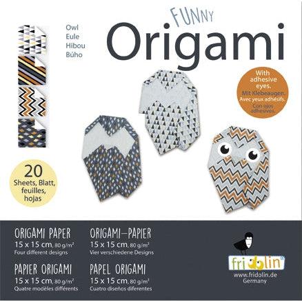 Owl Funny Origami Kit Fridolin Puzzle Merchant