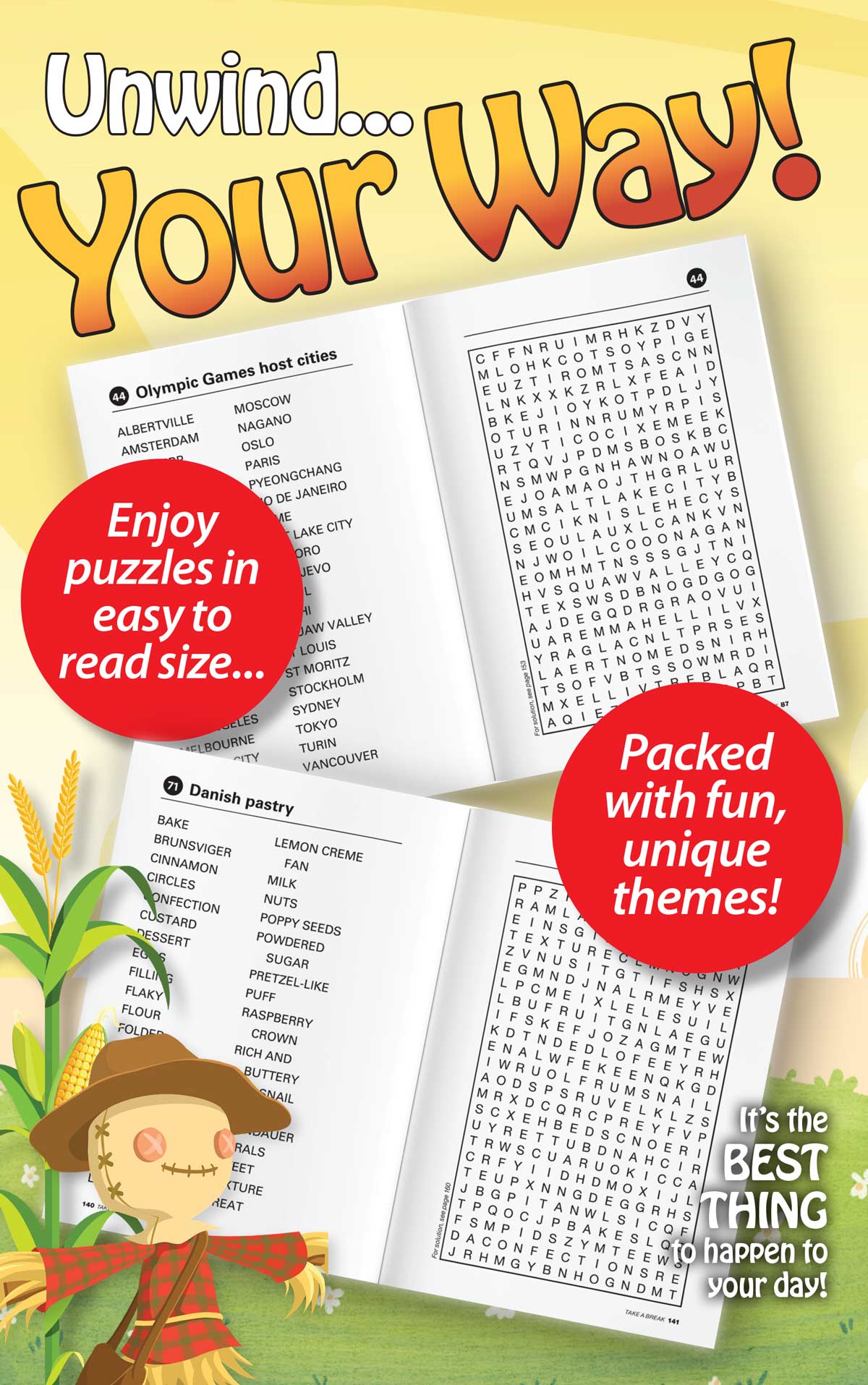 Take a Break - Word Search (Large Print): 71 Fall Themed Puzzles, Easy To Read Size, Hours Of Mind Boosting Fun, Brain Challenges, Relax, Unwind, De-Stress, Reduce Anxiety, Sit Back & Solve! Magazine Shop US
