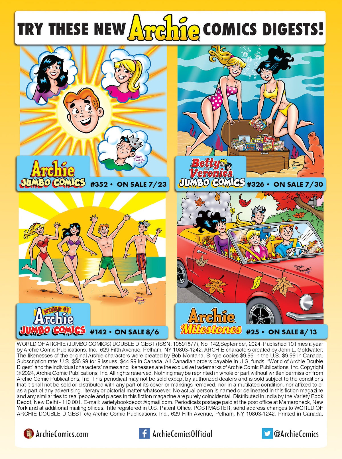 World Of Archie Jumbo Comics - Archie & The Gang Uncover Riverdale Beach's Haunted History, Ghost Surfers & Disappearing items Have Everyone On Edge, Are The Hang Ten Hauntings Real? Magazine Shop US