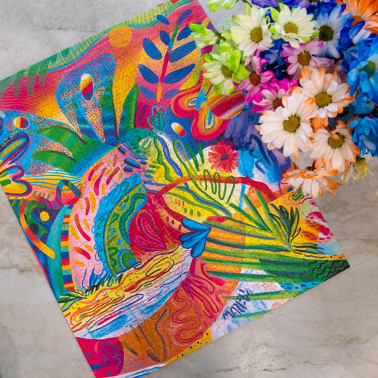 "Pachanga Familiar" By Mariell Guzman Puzzles of Color