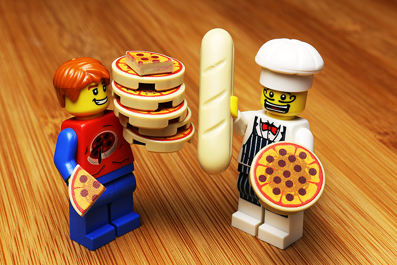 Pizza Pack made using LEGO parts - B3 Customs B3 Customs