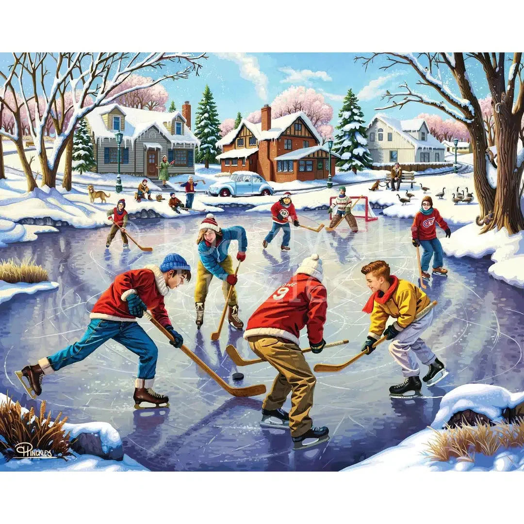 Pond Hockey 210 Piece Jigsaw Puzzle Boardwalk