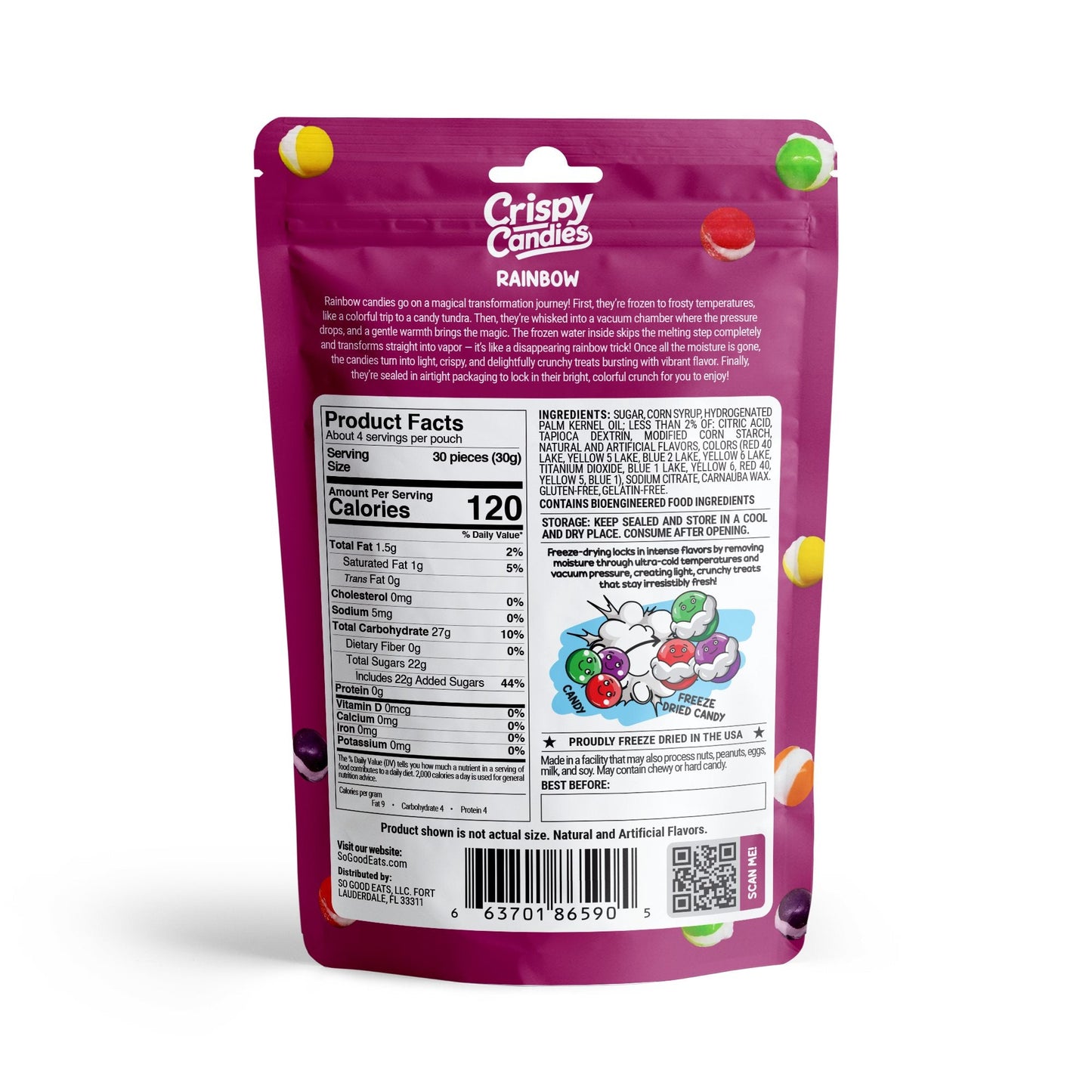 Crispy Candies - Rainbow Freeze Dried Candy 114g Super Anime Store