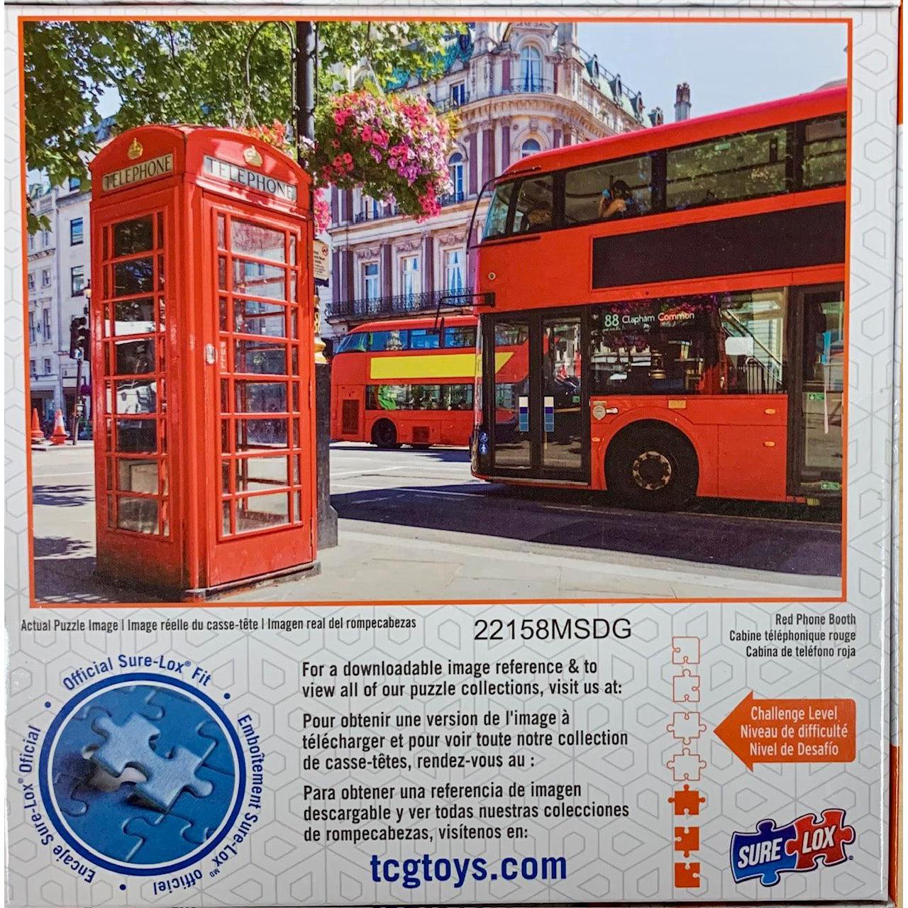 Red Phone Booth Bucket List 300 Piece Jigsaw Puzzle Sure Lox