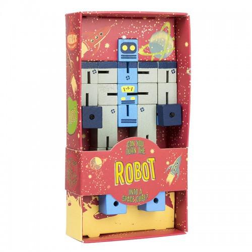 Robot to Cube 3D Puzzle Professor Puzzle Puzzle Merchant