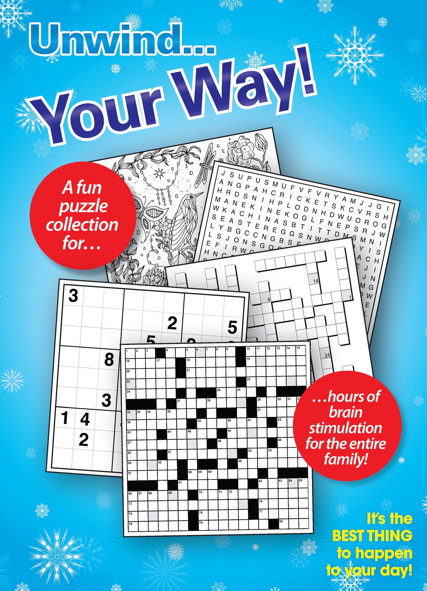 Variety Puzzles Large Print - Vo. 1 / Issue 2: Unplug and Unwind! Adult Activity Book: Easy and Fun with over 100+ Puzzles! Magazine Shop US