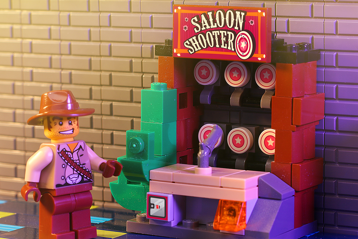 Saloon Shooter Arcade Game made using LEGO parts B3 Customs