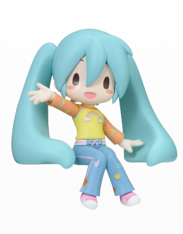 HATSUNE MIKU X LOVE AND BERRY DRESS UP AND DANCE! - FUWA PETIT PERCHING MINI FIGURE Yellow Shirt Anime Pop