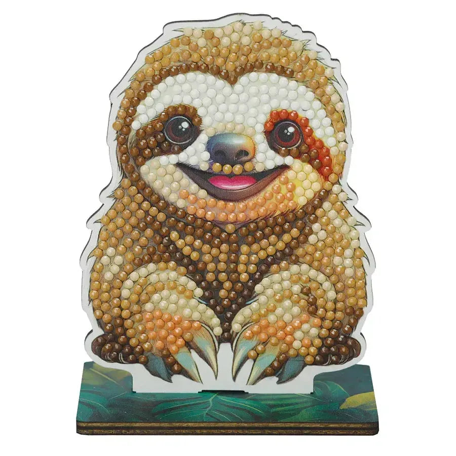 Sloth "Jungle" Crystal Art Buddies Kit Craft Buddy Puzzle Merchant