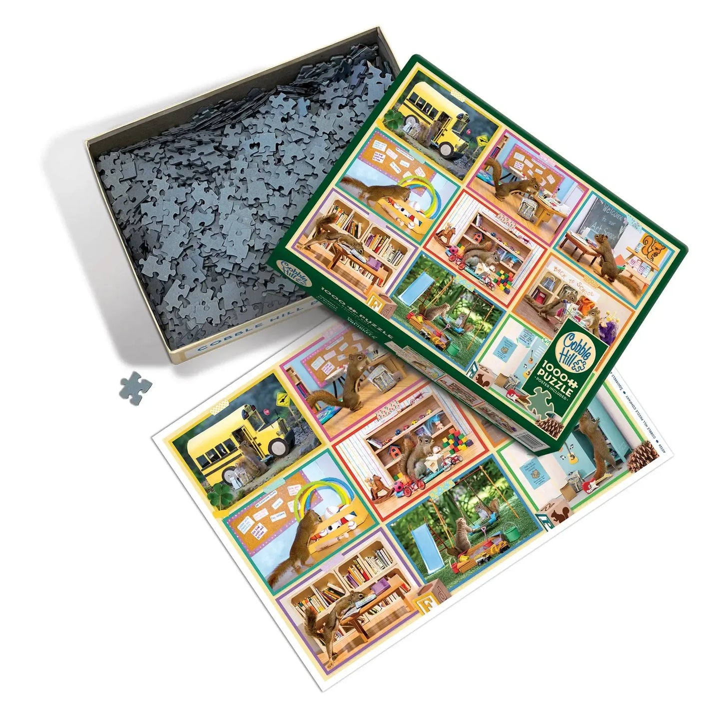 Squirrels at School 1000 Piece Jigsaw Puzzle Cobble Hill