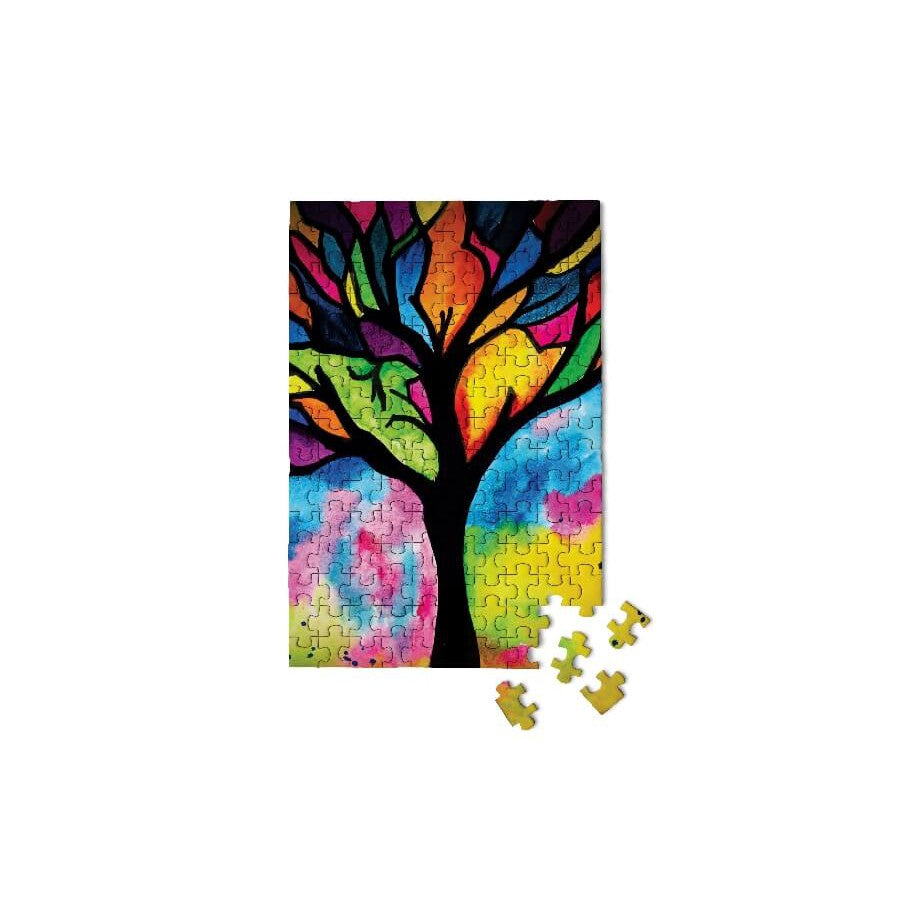Stained Glass Tree 150 Piece Mini Jigsaw Puzzle Micro Puzzles