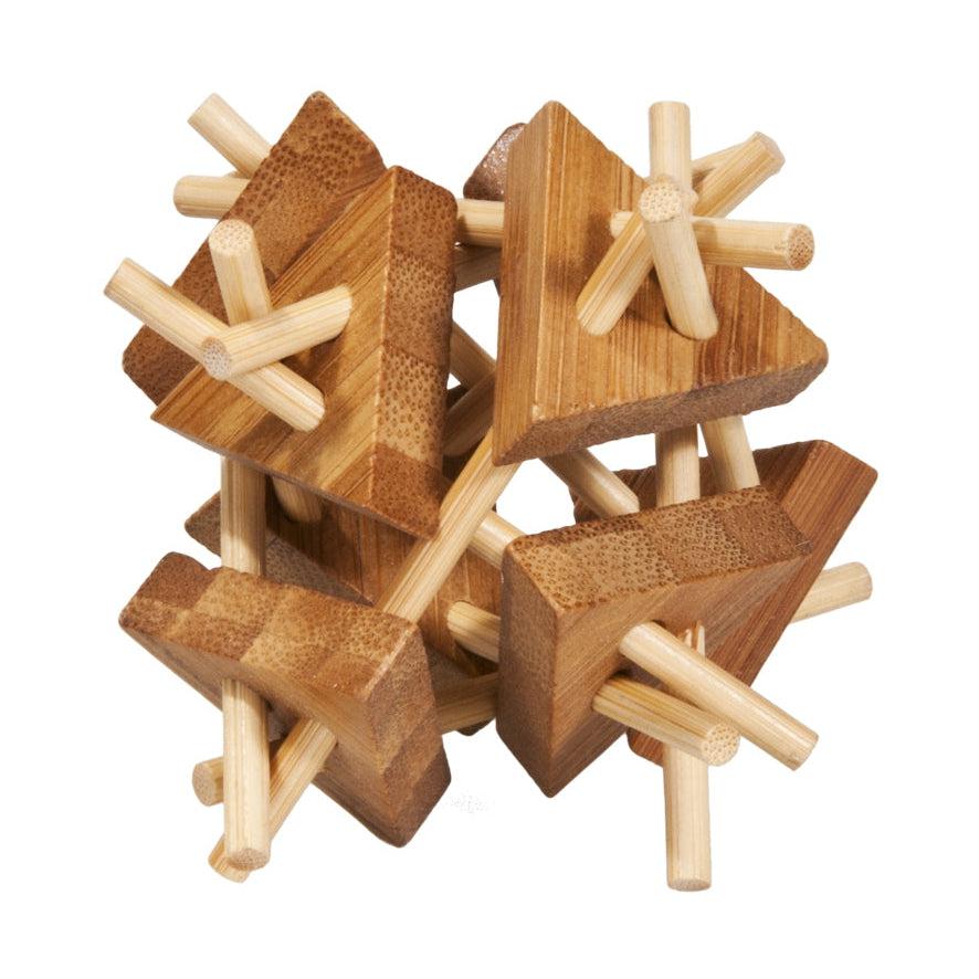 Sticks with Triangles 3D Bamboo Puzzle Fridolin Puzzle Merchant