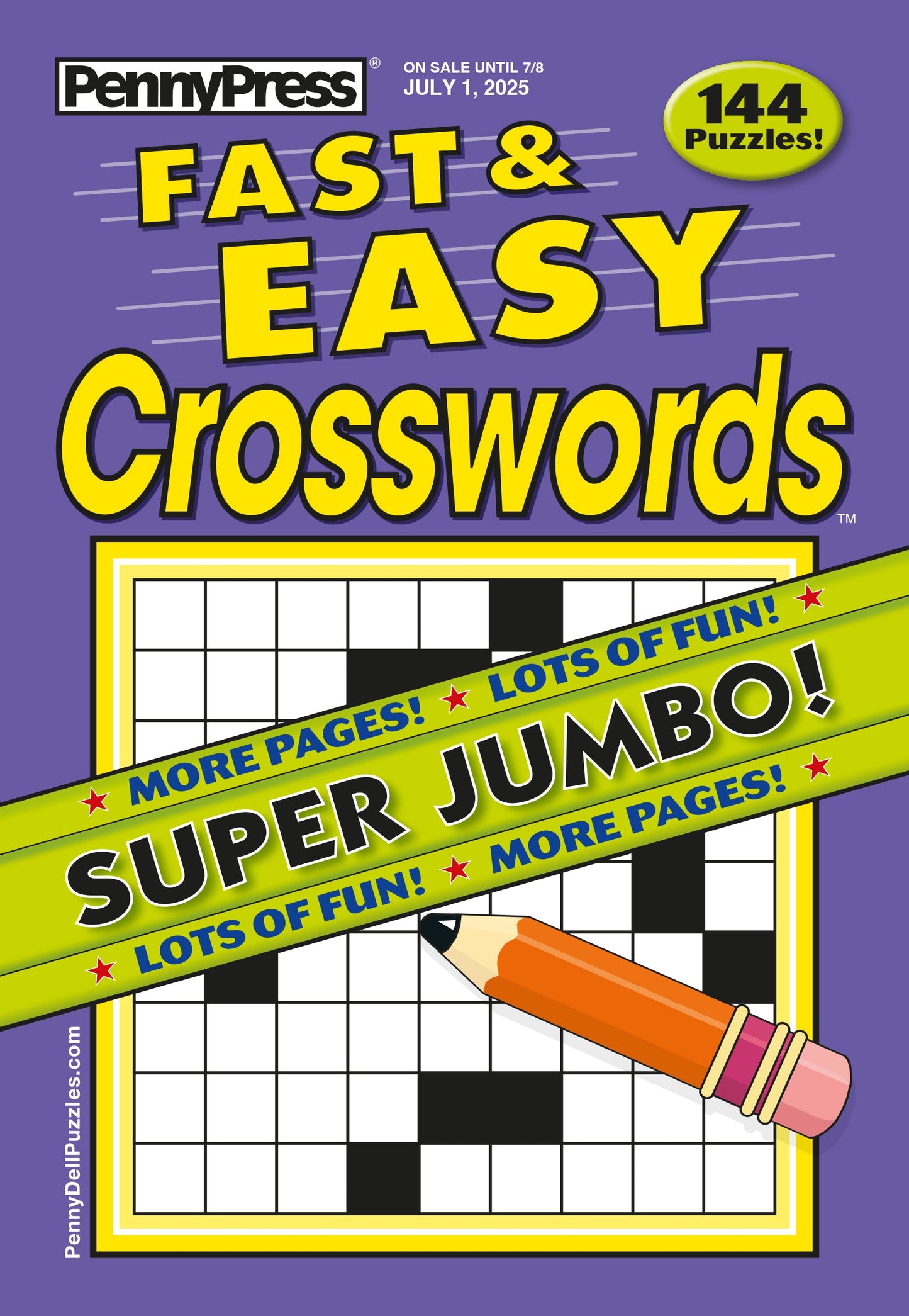Penny Press - Easy Crosswords: July 2025 Edition, Stress-Free Puzzles For Beginners & Casual Solvers, Sharpen Your Mind, Solve, Enjoy, Unwind, Relax & More! Magazine Shop US
