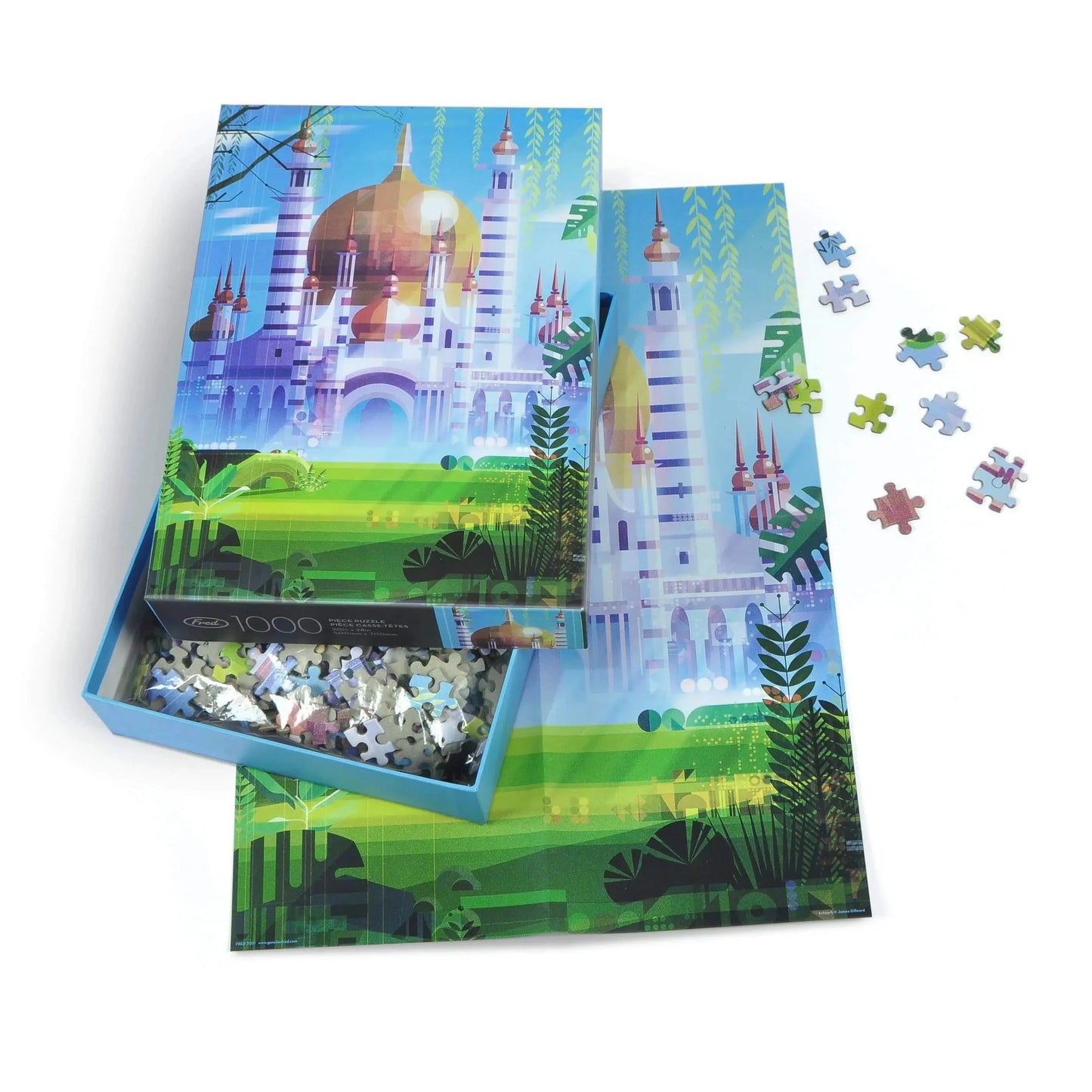 Temple 1000 Piece Jigsaw Puzzle Fred