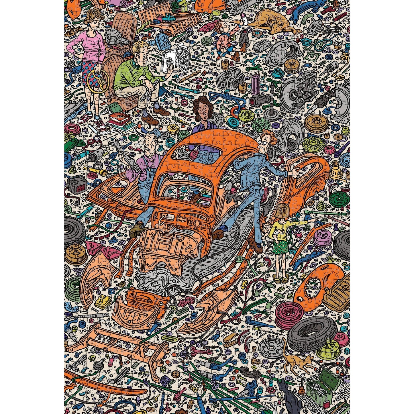The Exploded Beetle 1000 Piece Jigsaw Puzzle Pomegranate Puzzle Merchant