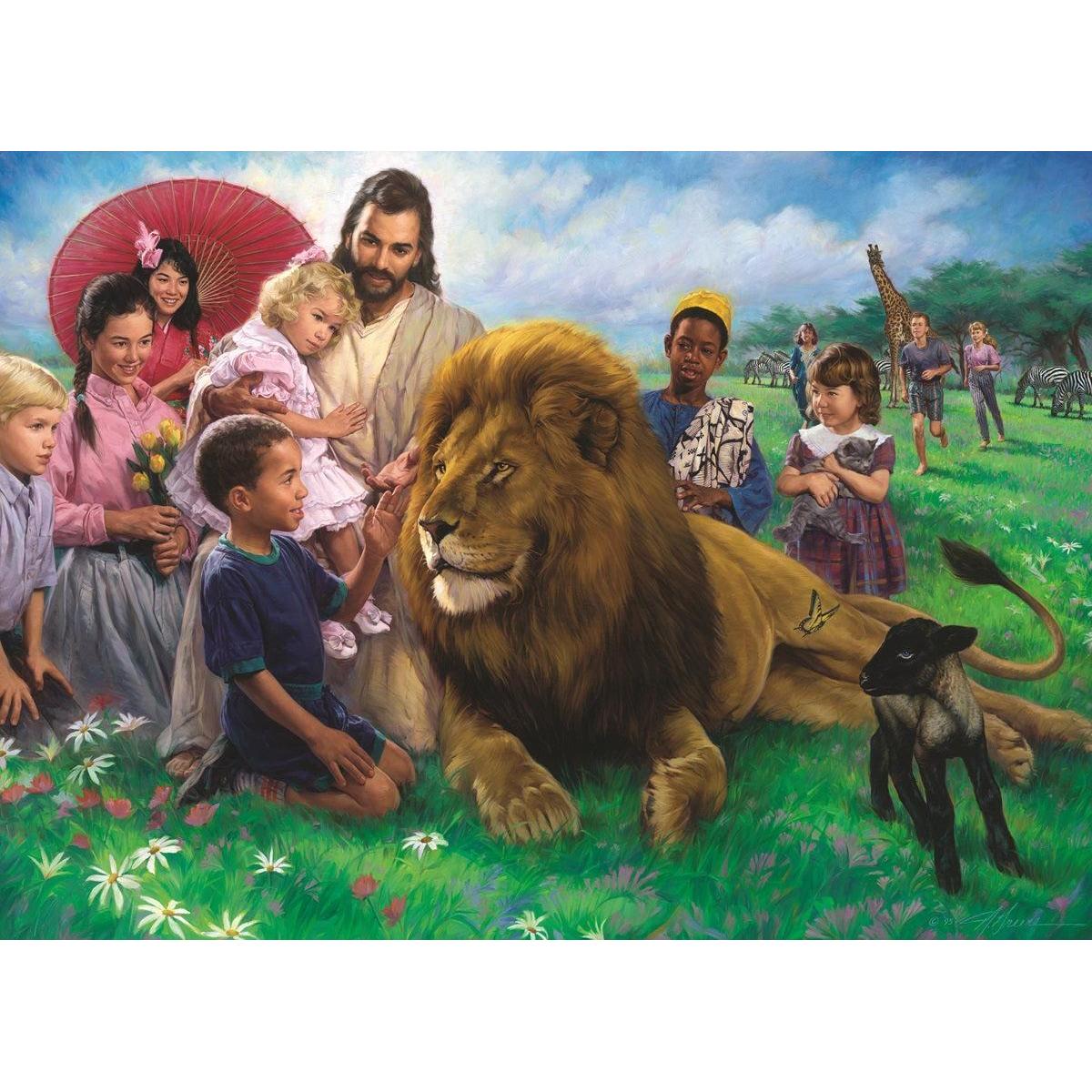 The Lion & the Lamb 500 Piece Jigsaw Puzzle Eurographics