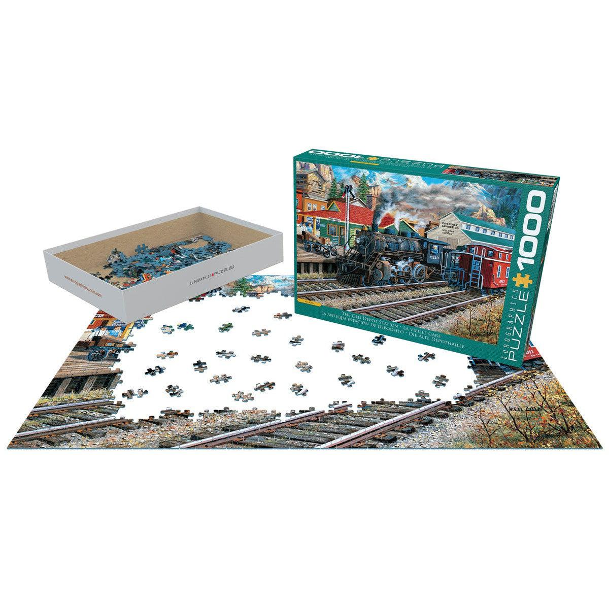 The Old Depot Station 1000 Piece Jigsaw Puzzle Eurographics