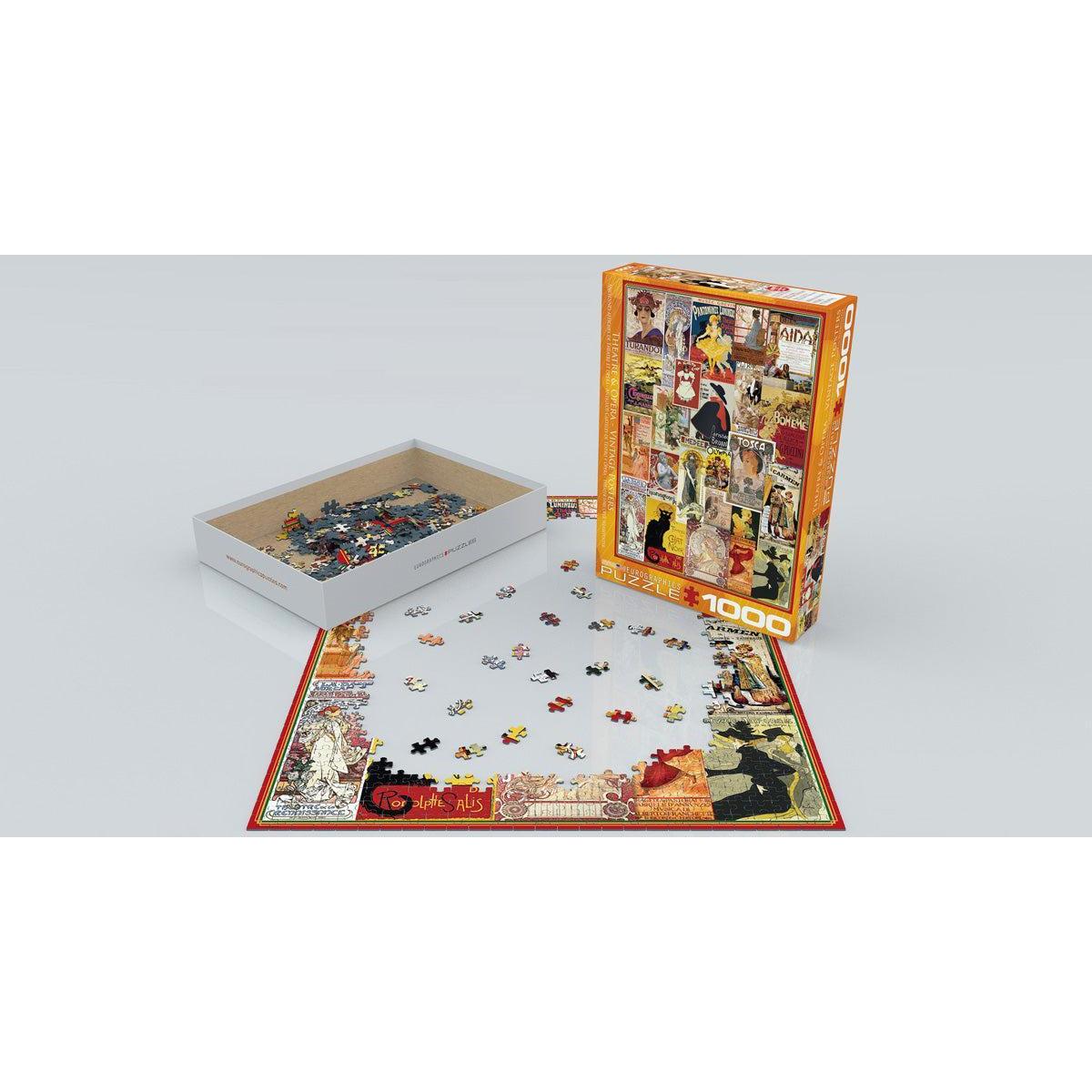 Theater & Opera Vintage Posters 1000 Piece Jigsaw Puzzle Eurographics