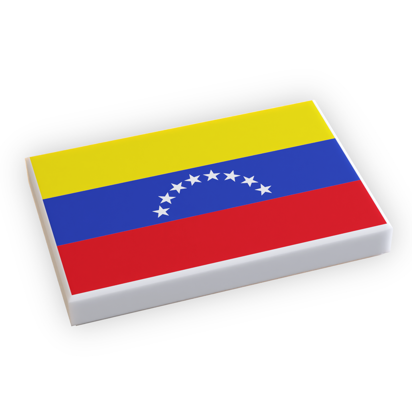 Venezuela Flag (2x3 Tile) made using LEGO part B3 Customs
