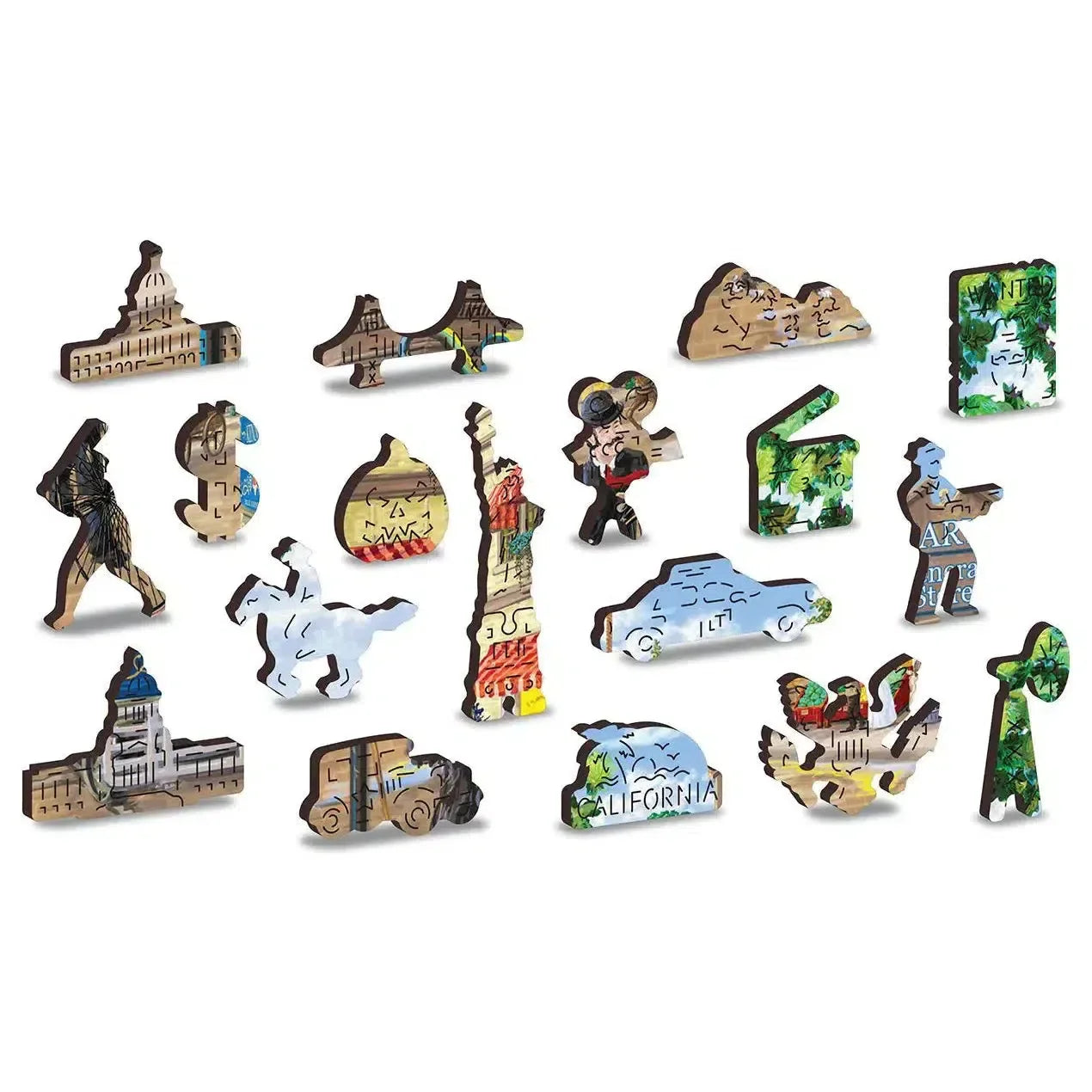 Victorian Street 200 Piece Wood Jigsaw Puzzle Wooden City