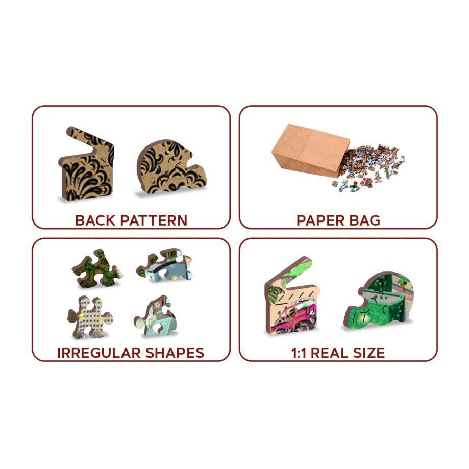 Welcome to Las Vegas 505 Piece Wood Jigsaw Puzzle Wooden City