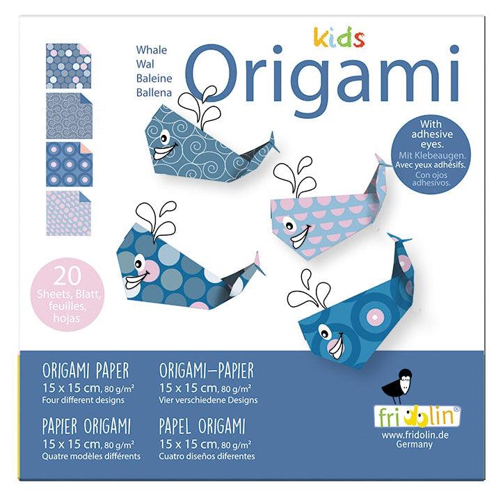 Whale Kids Origami Kit Fridolin Puzzle Merchant