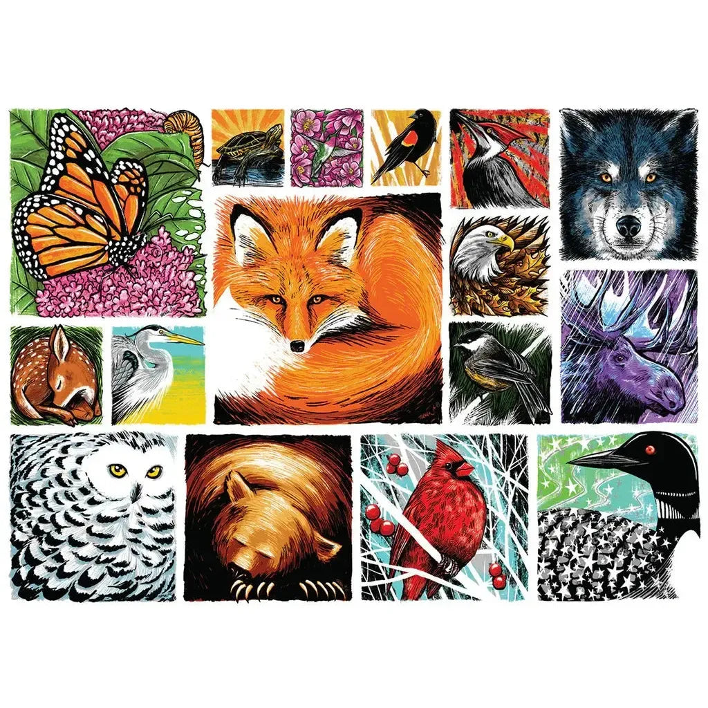 Woodland Critters "Mixed Up" 1000 Piece Jigsaw Puzzle PuzzleTwist