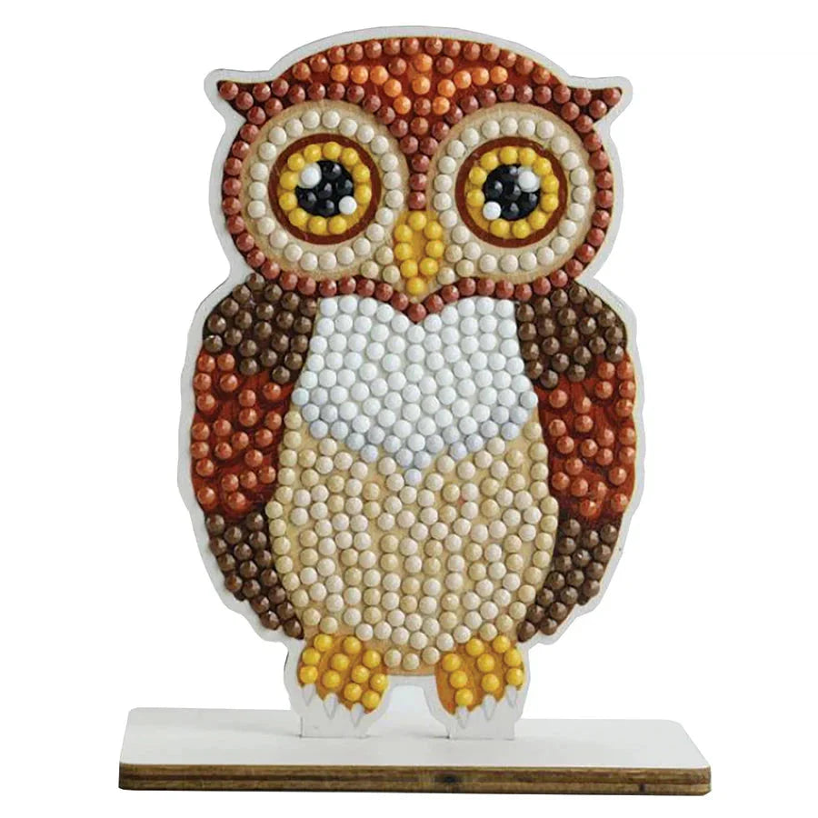 Woodland Owl Crystal Art Fantasy Buddies Kit Craft Buddy Puzzle Merchant