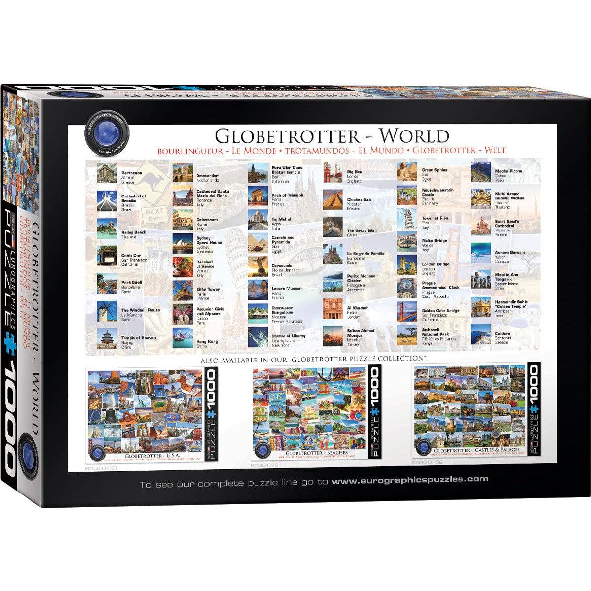 World Globetrotter 1000 Piece Jigsaw Puzzle Eurographics