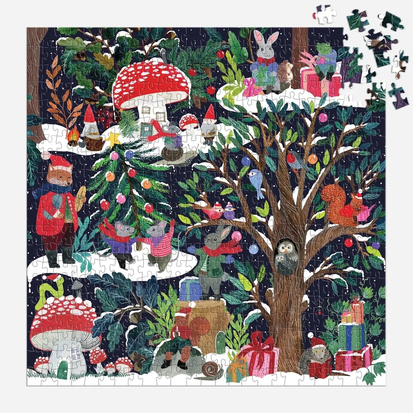 Yuletide Forest 500 Piece Jigsaw Puzzle Galison