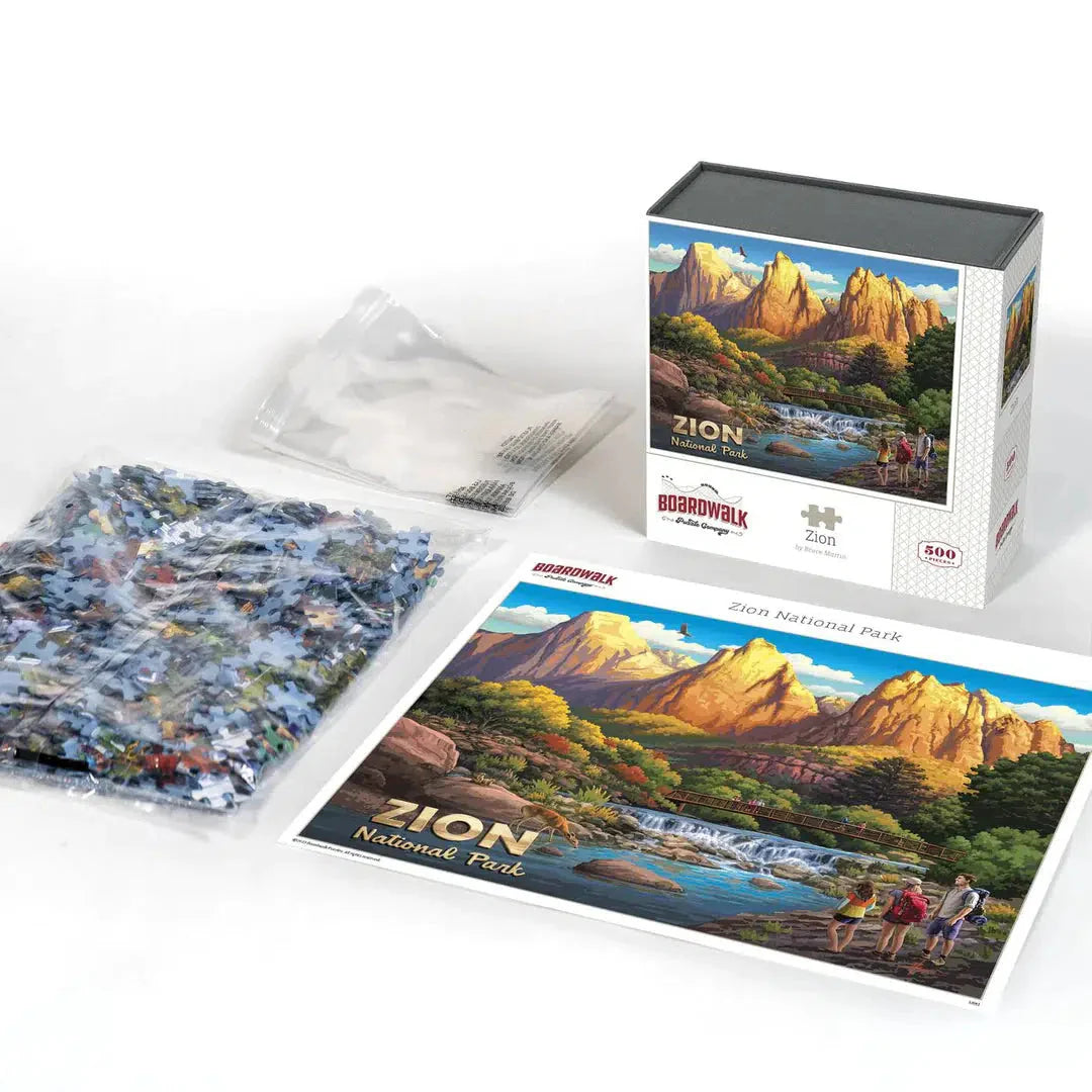 Zion National Park 500 Piece Jigsaw Puzzle Boardwalk