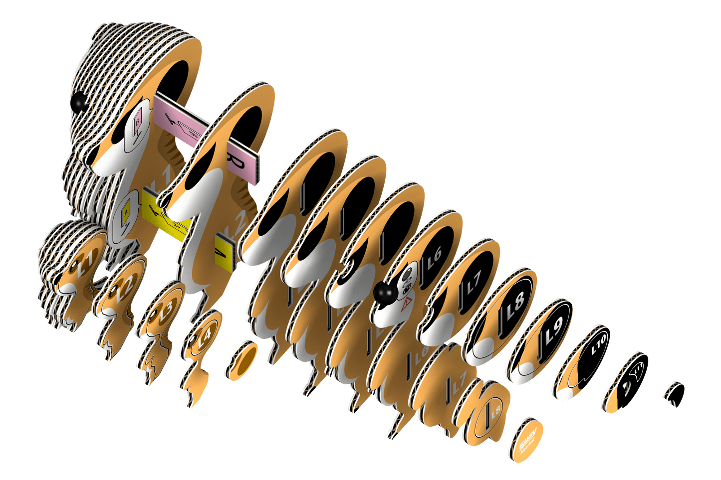 EUGY Meerkat 3D Puzzle Olita Gifts & Goods