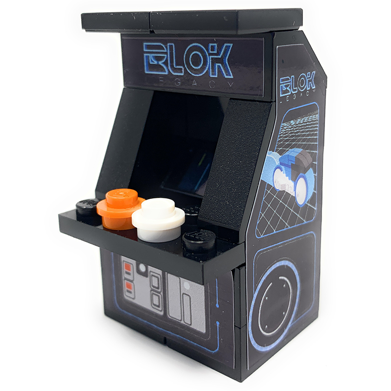 Custom BLOK Legacy Arcade Machine made using LEGO parts B3 Customs