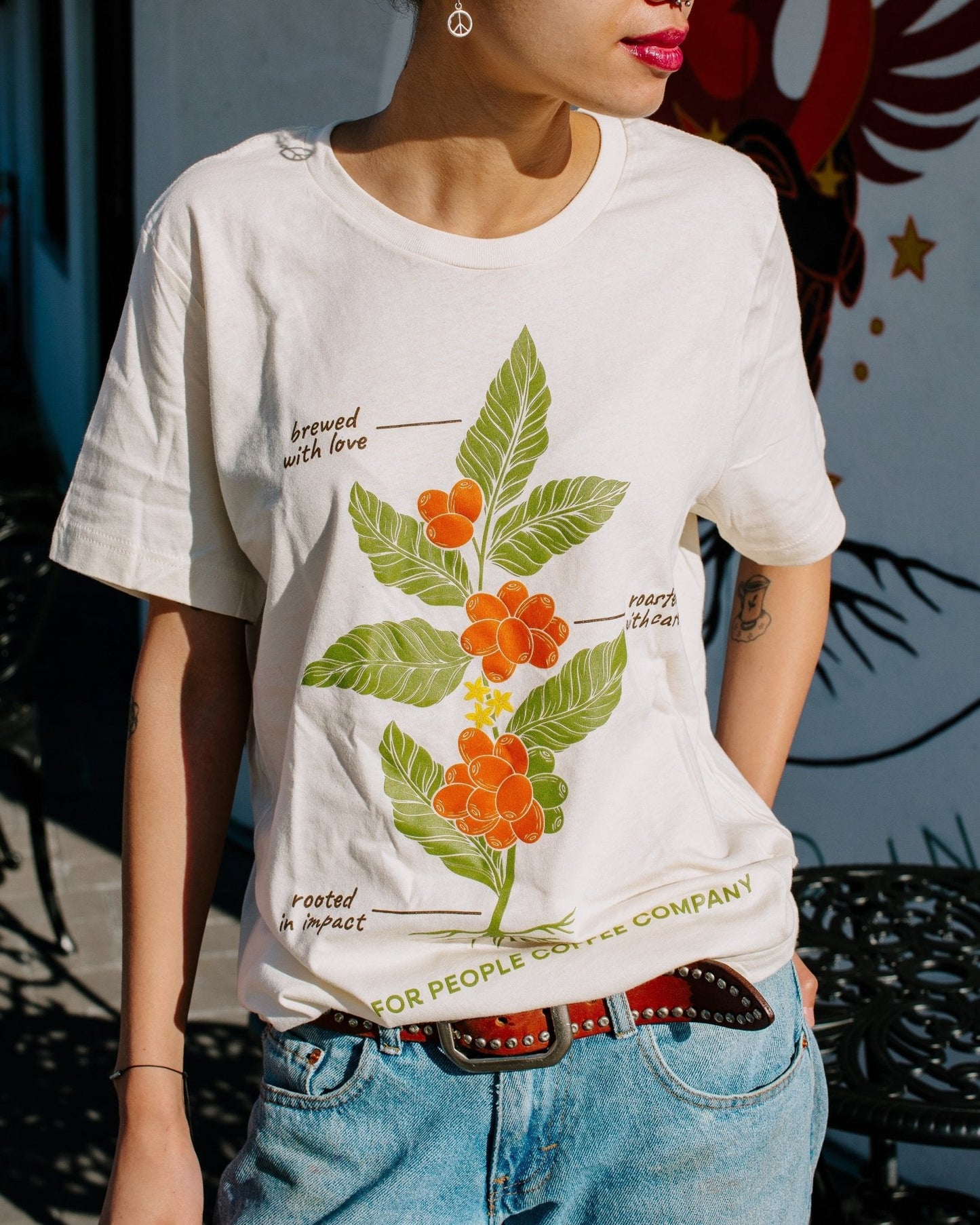 Brewed with Love Coffee Shirt (Unisex) — Whole Bean Coffee