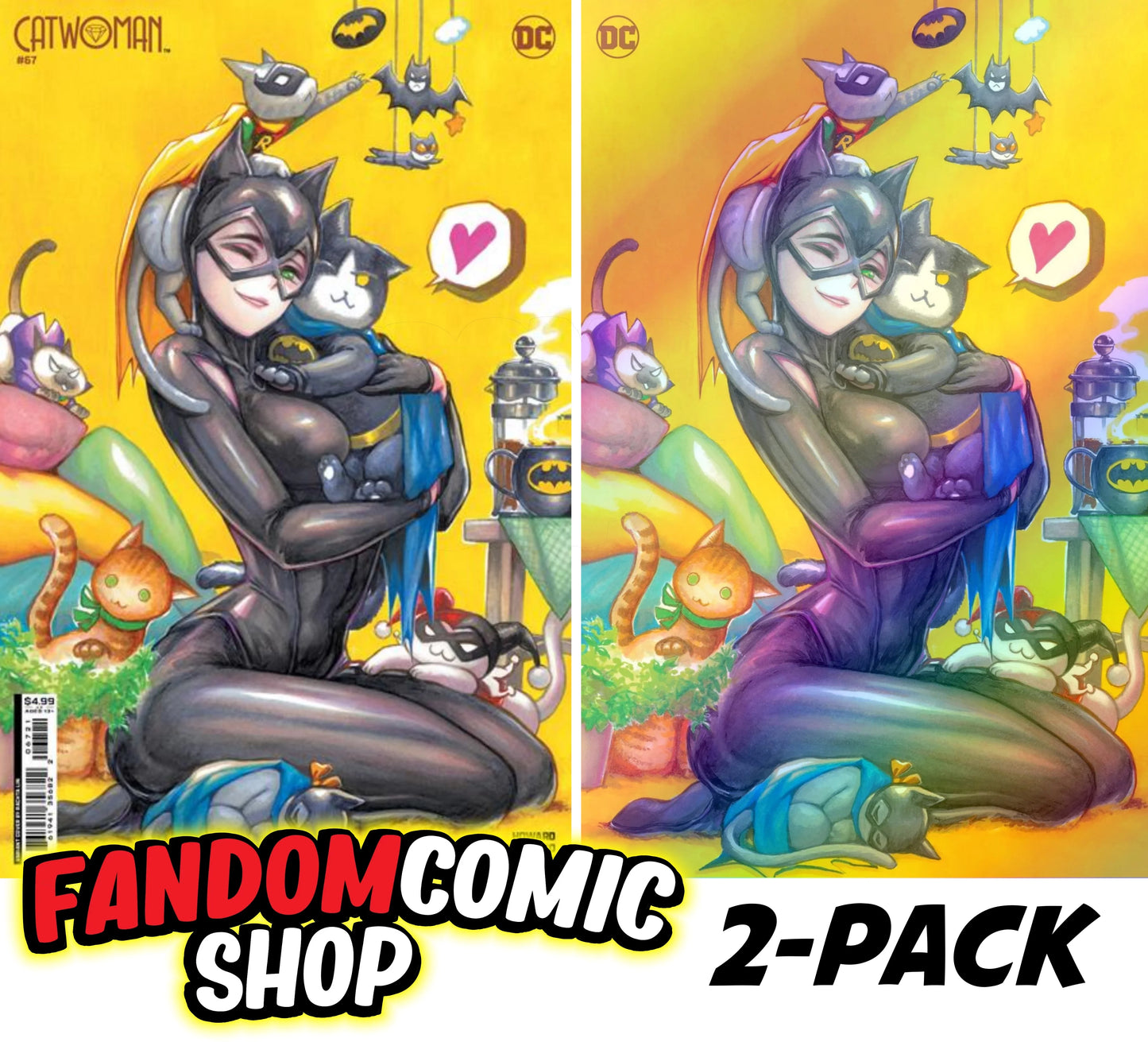 CATWOMAN #67 (RACHTA LIN VARIANT & EXCLUSIVE FOIL VIRGIN VARIANT SET)(2024) Fandom Comic Shop