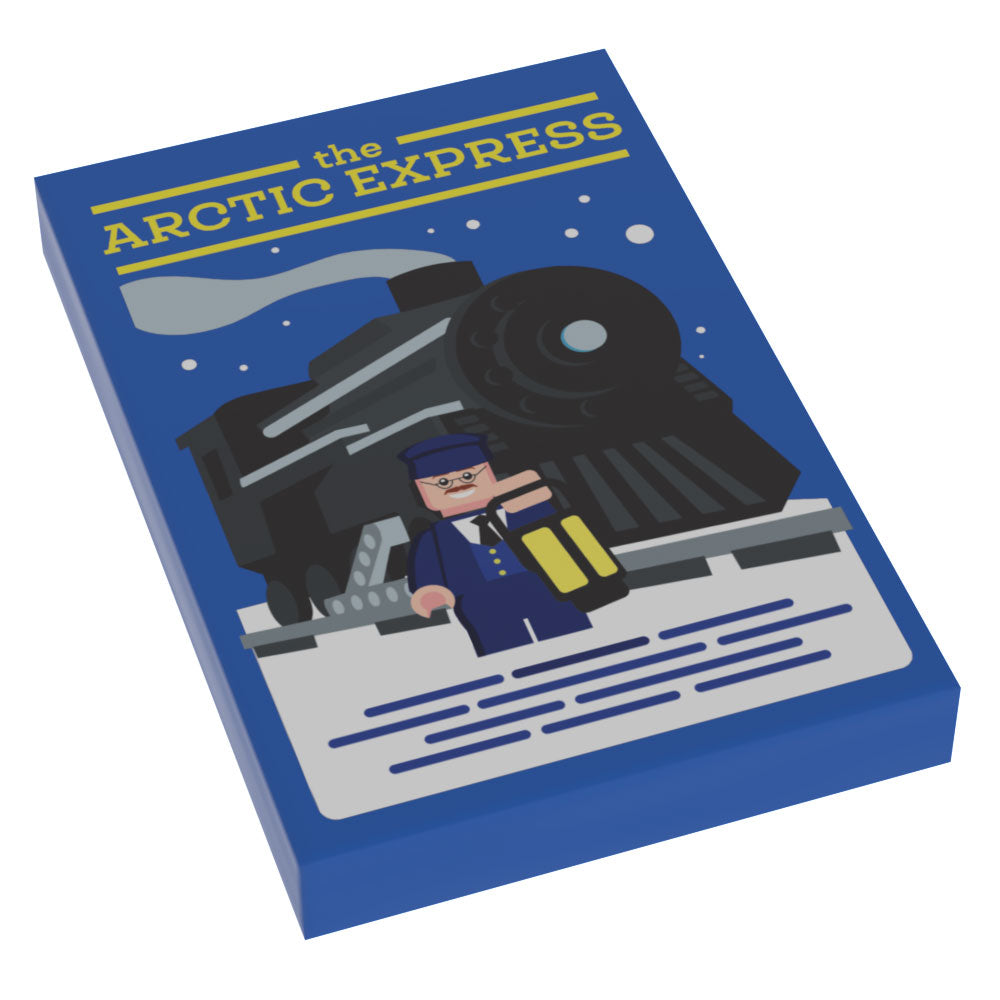 Arctic Express Train Christmas Movie Cover (2x3 Tile) - B3 Customs B3 Customs