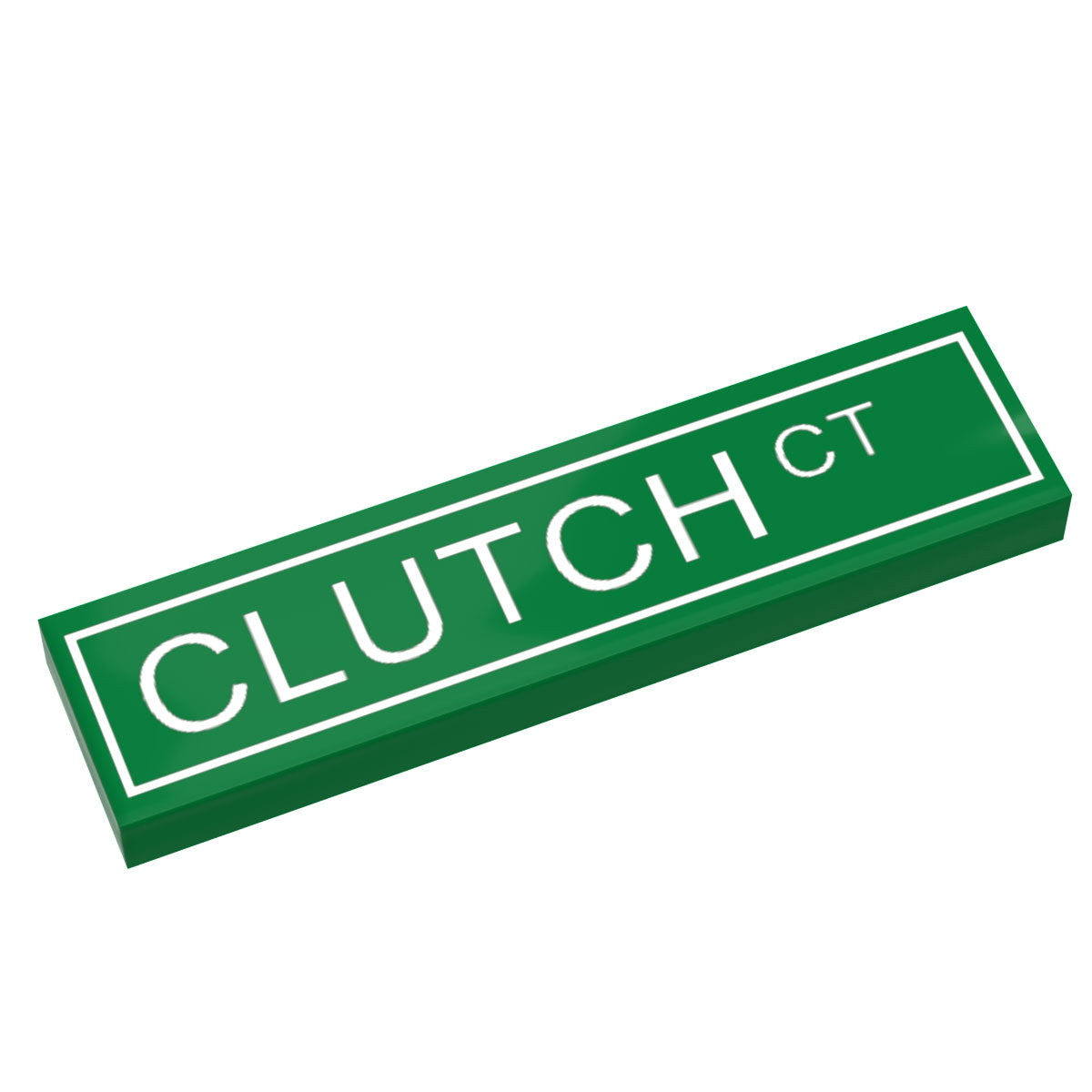 Clutch Court Street Sign made with LEGO part (1x4 Tile) - B3 Customsk B3 Customs