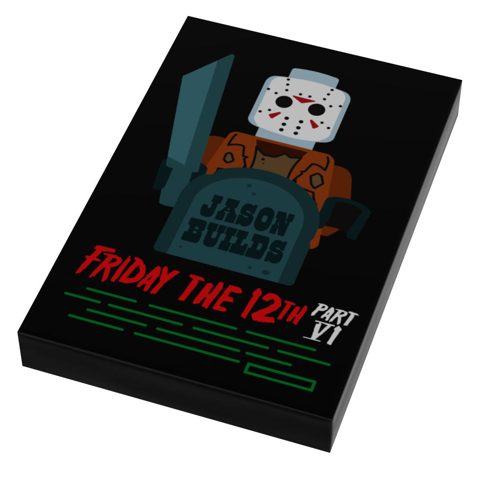 Friday the 12th Part VI: Jason Builds Movie Tile Cover (2x3 Tile) - B3 Customs B3 Customs