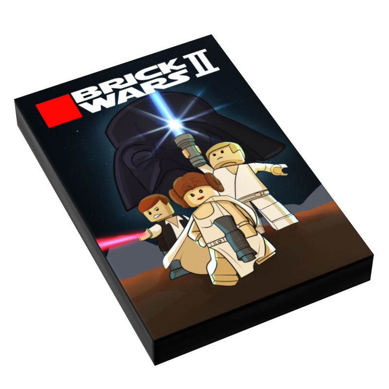 Custom LEGO SW II: Trilogy Video Game Cover (2x3 Tile) made using LEGO part - B3 Customs B3 Customs