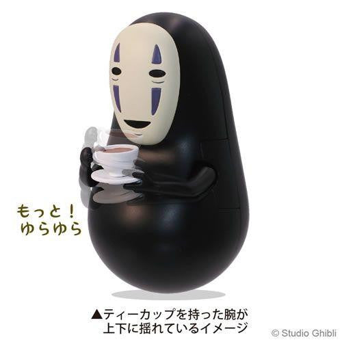 Ensky Studio Ghibli Spirited Away Roly-poly Toy - No Face Super Anime Store
