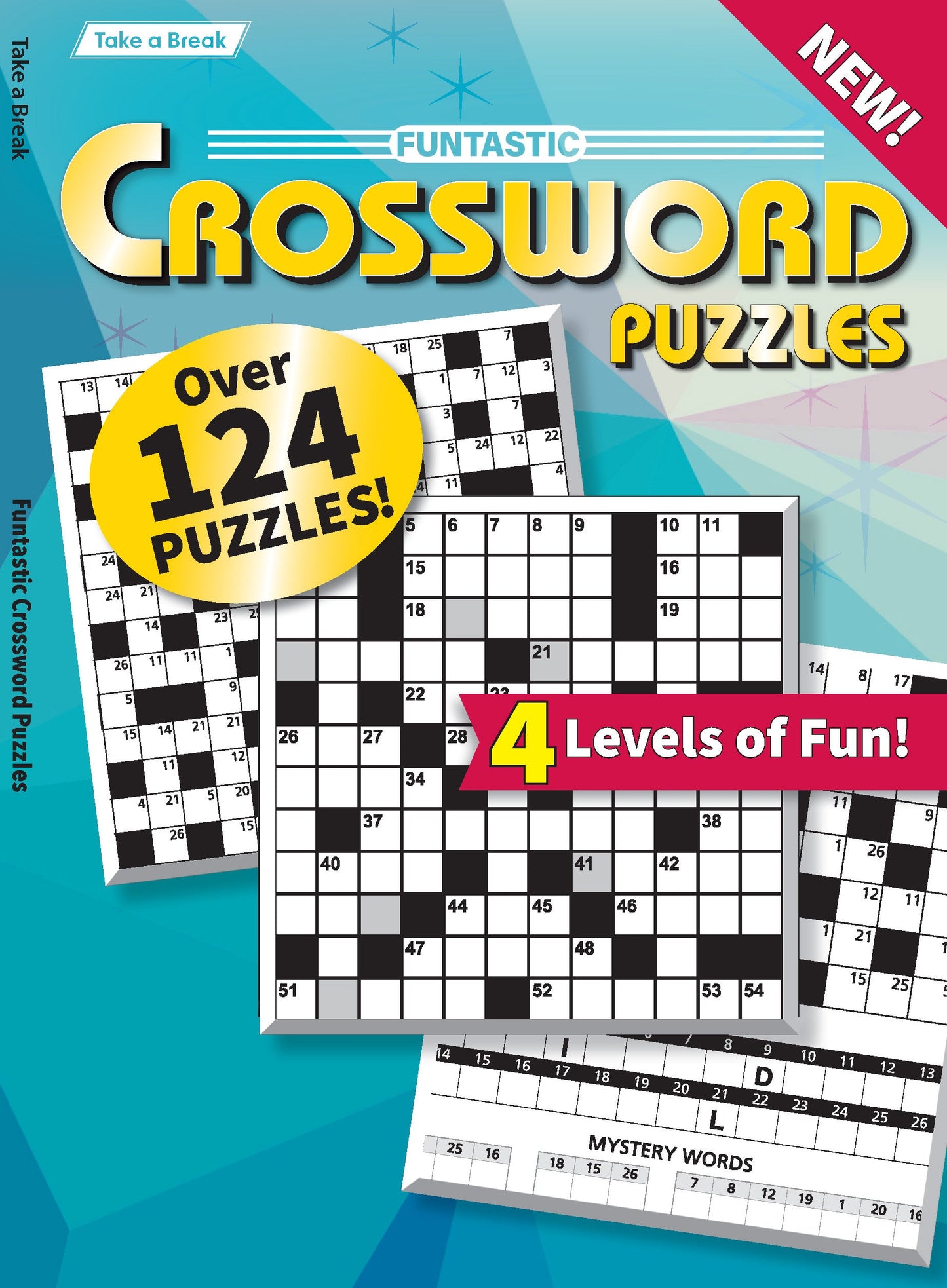 Take a Break - Funtastic Crossword 25.02.04: 124 Puzzles, 4 Levels, Hours Of Mind-Boosting Fun! Your First-Class Ticket To Unwind, Unplug, Relax & More! Magazine Shop US